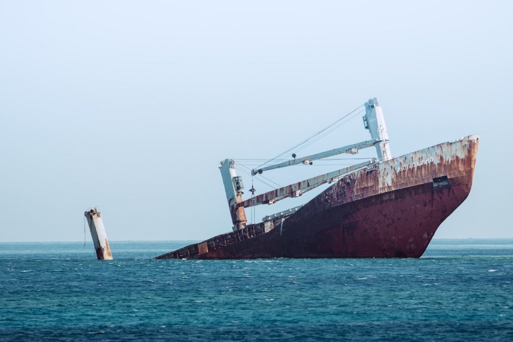 sinking ship image