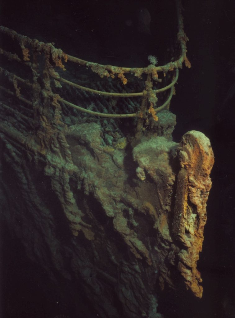 titanic underwater image