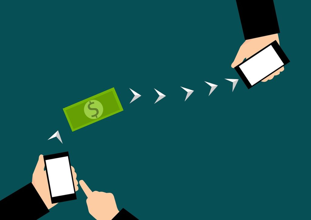 transferring money through mobile banking