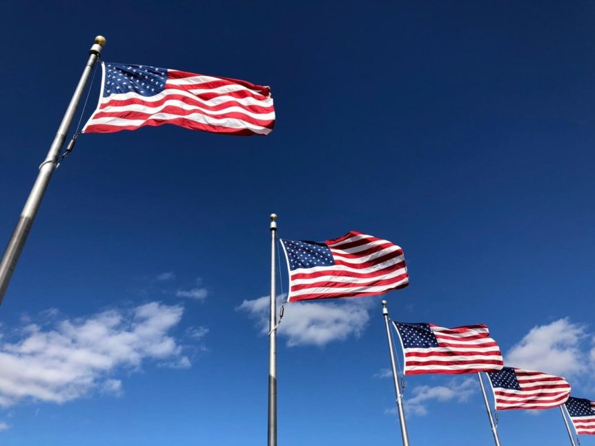 Multiple US Flags